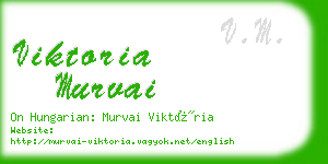 viktoria murvai business card